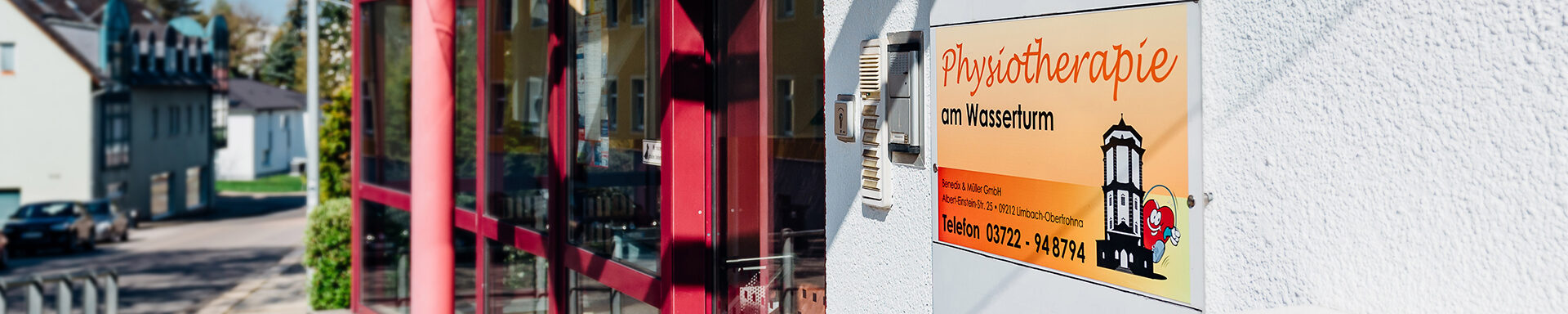 Eingang Physiotherapie Benedix & Müller GmbH